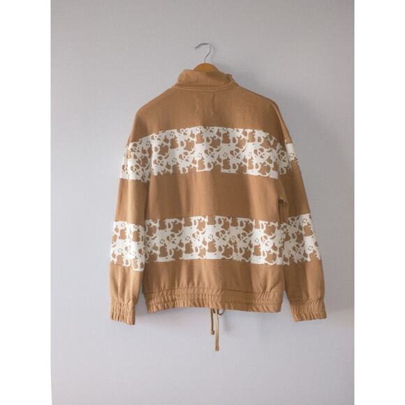 Simply Southern Women's 1/4 Zip Pullover Jacket Large Animal Print Snuggle Comfy - Picture 12 of 14